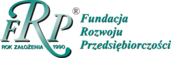 Logo frozwoju przedsiebiorczosci pl z napisem r   wersja podstawowa