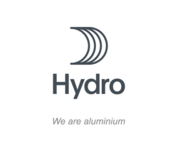 Hydro logo tagline vertical blue